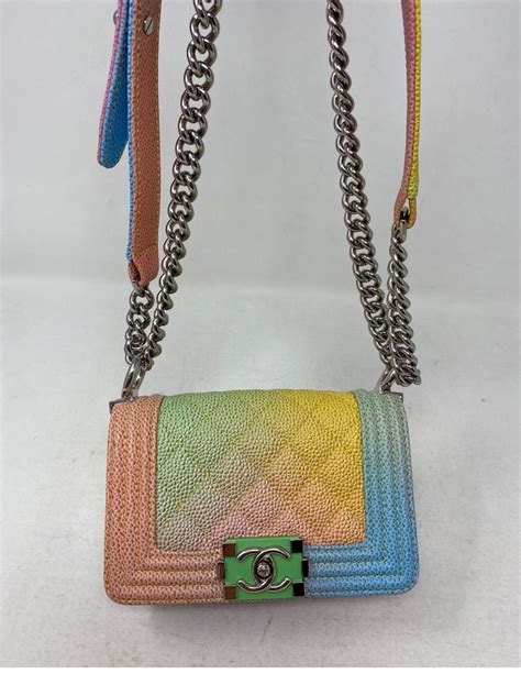 chanel cuba rainbow boy bag|chanel bag.